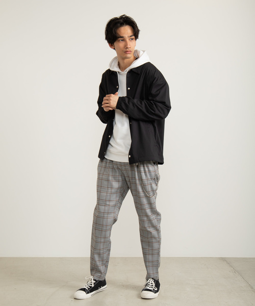 WEGO(ウィゴー)の「WEGO/DRY-MIXコーチジャケット(ブルゾン・メンズ・ブラック/ネイビー・MEDIUM/LARGE)」の9枚目の写真