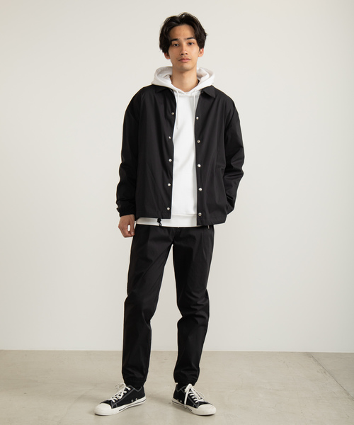 WEGO(ウィゴー)の「WEGO/DRY-MIXコーチジャケット(ブルゾン・メンズ・ブラック/ネイビー・MEDIUM/LARGE)」の10枚目の写真