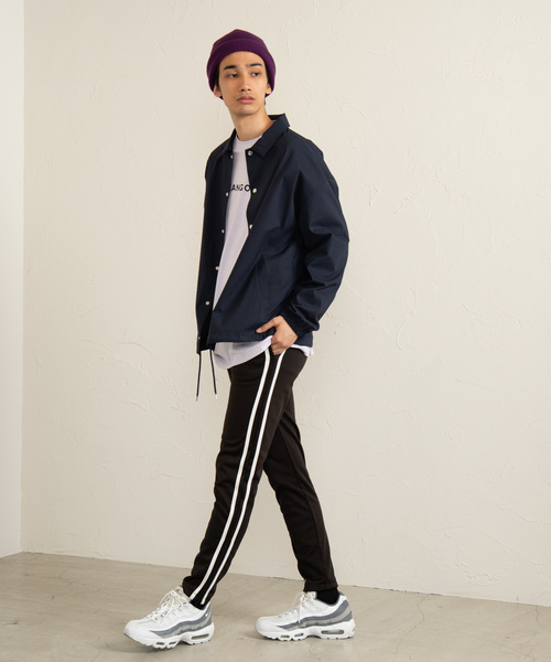 WEGO(ウィゴー)の「WEGO/DRY-MIXコーチジャケット(ブルゾン・メンズ・ブラック/ネイビー・MEDIUM/LARGE)」の13枚目の写真