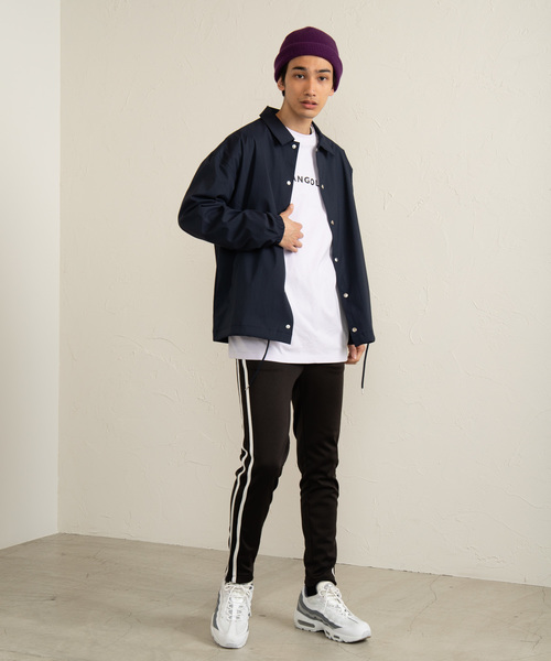 WEGO(ウィゴー)の「WEGO/DRY-MIXコーチジャケット(ブルゾン・メンズ・ブラック/ネイビー・MEDIUM/LARGE)」の14枚目の写真