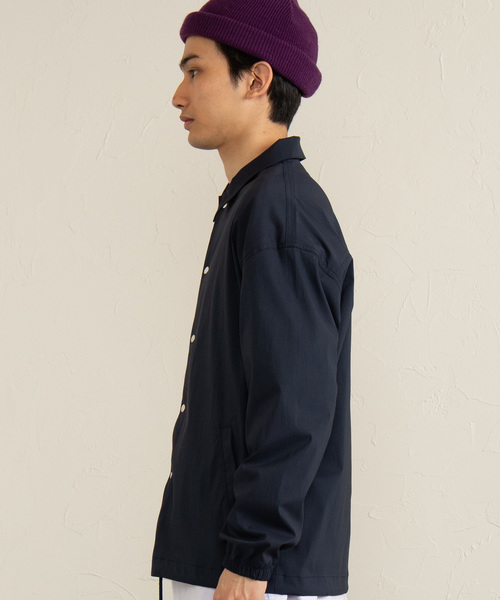 WEGO(ウィゴー)の「WEGO/DRY-MIXコーチジャケット(ブルゾン・メンズ・ブラック/ネイビー・MEDIUM/LARGE)」の16枚目の写真