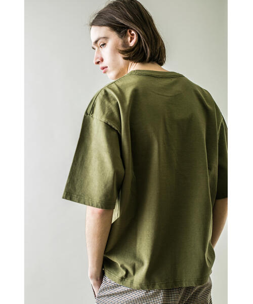 MONKEY TIME（モンキータイム）の「＜monkey time＞ 21TENJIKU CROPPED 1P TEE/クロップドTシャツ（Tシャツ/カットソー・メンズ・ブラウン/ホワイト/ブラック/オリーブ・S/M/XL/L）」の12枚目の写真