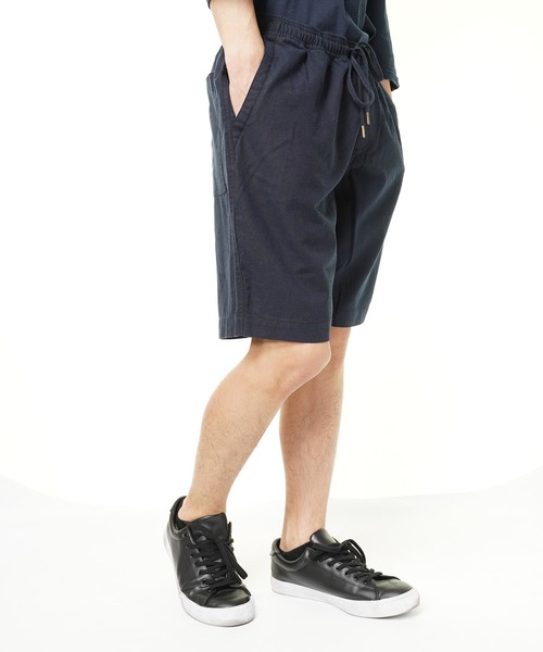 おしゃれスタ（オシャレスタ）の「コットンリネンショートパンツ(BG)（その他パンツ・メンズ・ホワイト/ブラック/ベージュ/カーキ/ネイビー・M/L）」の14枚目の写真