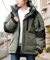 SCHOTT ショット/ And A×SCHOTT 別注2TONE DOWN JACKET ツートーンフェザーダウンジャケットワンスターパーカー