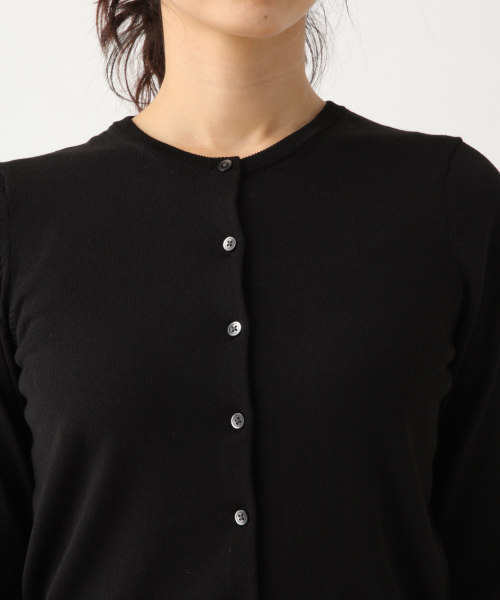 A part by（アパートバイ）の「14GPoRyCuクルーカーディガン　845795（カーディガン/ボレロ・レディース・ホワイト/ブラック/ブラウン・FREE）」の10枚目の写真