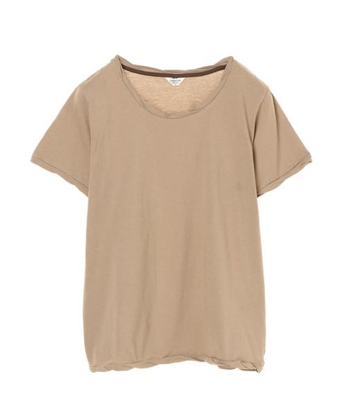 AMERICAN HOLIC(アメリカンホリック)の「12col.ねじり強撚カットプルオーバー*(Tシャツ/カットソー・レディース・オフホワイト/ブラック/キャメル/ミント/カーキ/モカ/杢グレー/グレー系その他/ベージュ/ライトピンク/チャコールグレー/ネイビー・L/M/S)」の7枚目の写真