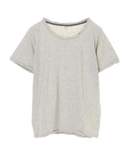 AMERICAN HOLIC(アメリカンホリック)の「12col.ねじり強撚カットプルオーバー*(Tシャツ/カットソー・レディース・オフホワイト/ブラック/キャメル/ミント/カーキ/モカ/杢グレー/グレー系その他/ベージュ/ライトピンク/チャコールグレー/ネイビー・L/M/S)」の5枚目の写真