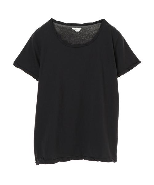 AMERICAN HOLIC(アメリカンホリック)の「12col.ねじり強撚カットプルオーバー*(Tシャツ/カットソー・レディース・オフホワイト/ブラック/キャメル/ミント/カーキ/モカ/杢グレー/グレー系その他/ベージュ/ライトピンク/チャコールグレー/ネイビー・L/M/S)」の10枚目の写真