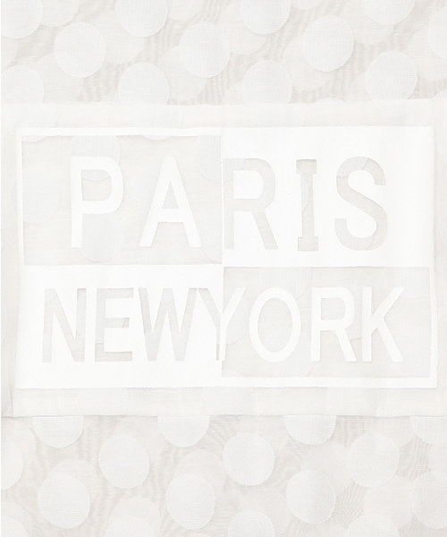 KIKKA THE DIARY OF（キッカ　ザ　ダイアリー　オブ）の「ドットオーガンジー PARIS NY トップ（Tシャツ/カットソー・レディース・ホワイト/ブラック・38）」の8枚目の写真