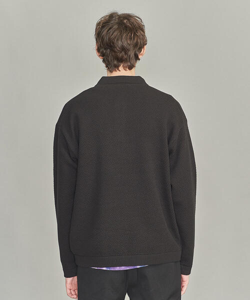 BEAUTY&YOUTH UNITED ARROWS（ビューティーアンドユースユナイテッドアローズ）の「BY バルキー ピケ ニット ポロシャツ（ポロシャツ・メンズ・ブラック/ライトピンク・XL/L/S/M）」の11枚目の写真