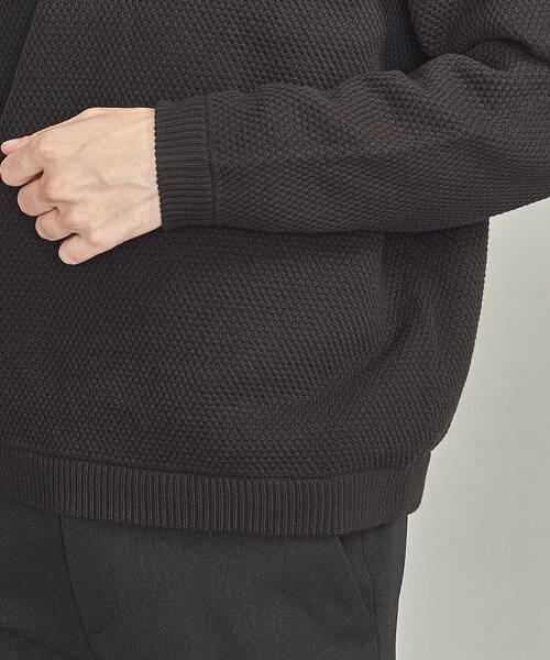 BEAUTY&YOUTH UNITED ARROWS（ビューティーアンドユースユナイテッドアローズ）の「BY バルキー ピケ ニット ポロシャツ（ポロシャツ・メンズ・ブラック/ライトピンク・XL/L/S/M）」の9枚目の写真