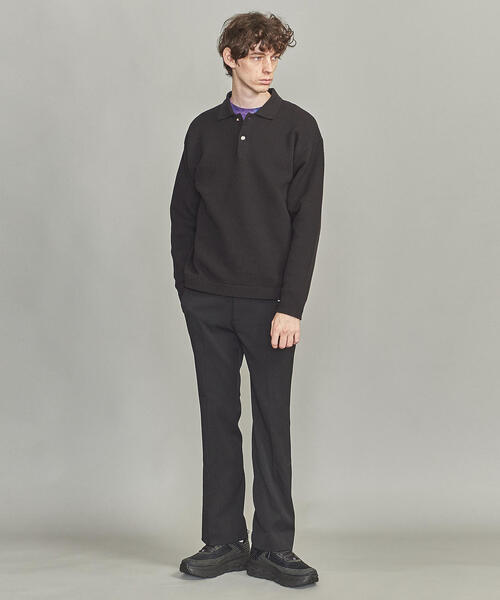 BEAUTY&YOUTH UNITED ARROWS（ビューティーアンドユースユナイテッドアローズ）の「BY バルキー ピケ ニット ポロシャツ（ポロシャツ・メンズ・ブラック/ライトピンク・XL/L/S/M）」の7枚目の写真
