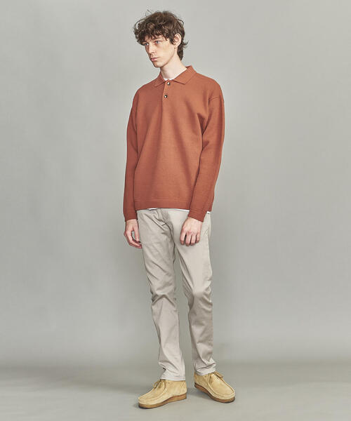 BEAUTY&YOUTH UNITED ARROWS（ビューティーアンドユースユナイテッドアローズ）の「BY バルキー ピケ ニット ポロシャツ（ポロシャツ・メンズ・ブラック/ライトピンク・XL/L/S/M）」の3枚目の写真