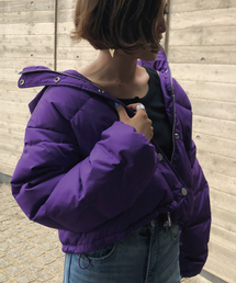 ダウン×フェザーブルゾン