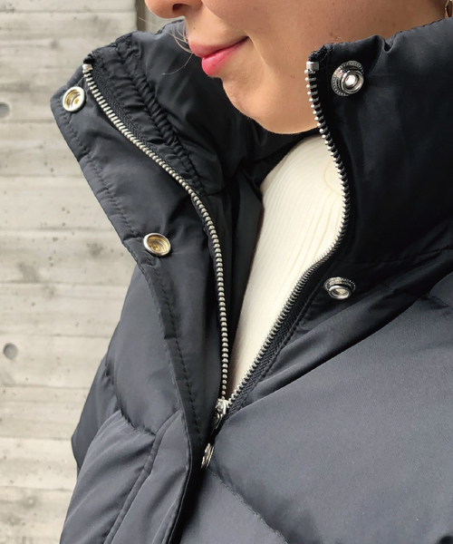 meJane(ミージェーン)の「ダウン×フェザーブルゾン(ダウンジャケット/コート・レディース・ブラック/パープル/レッド/カーキ/ライトベージュ・FREE)」の17枚目の写真