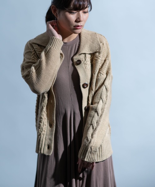 Wordtrobe（ワードトローブ）の「【wordtrobe】3GGアクリルニット 3Aタイプ カーディガン（カーディガン/ボレロ）」 - WEAR