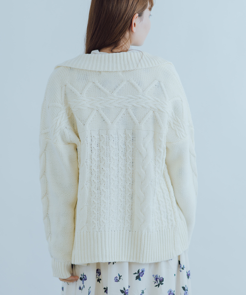 Wordtrobe（ワードトローブ）の「【wordtrobe】3GGアクリルニット 3Aタイプ カーディガン（カーディガン/ボレロ）」 - WEAR