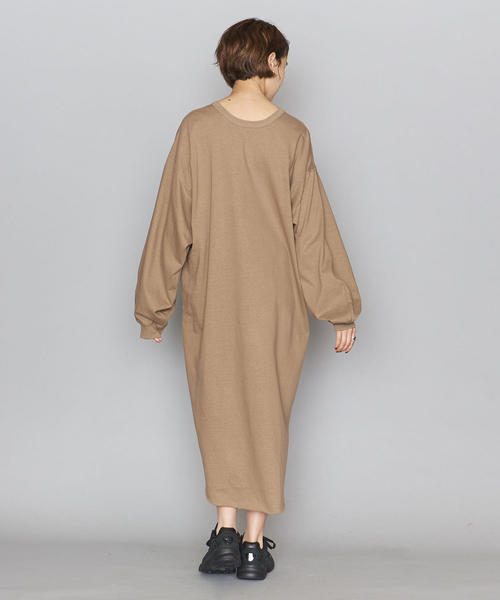 BEAUTY&YOUTH UNITED ARROWS(ビューティーアンドユースユナイテッドアローズ)の「<Americana(アメリカーナ)>ヘンリーネックワンピースΨ(その他・レディース・ベージュ/ダークグレー・FREE)」の11枚目の写真
