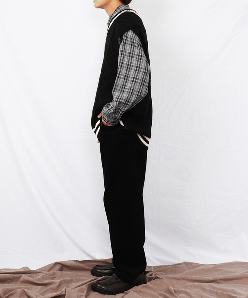 PairPair（ペアペア）の「コーデュロイワイドパンツ（その他パンツ・メンズ・ブラック/ダークブラウン・MEDIUM/LARGE）」の21枚目の写真