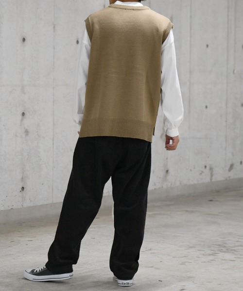 PairPair（ペアペア）の「コーデュロイワイドパンツ（その他パンツ・メンズ・ブラック/ダークブラウン・MEDIUM/LARGE）」の6枚目の写真