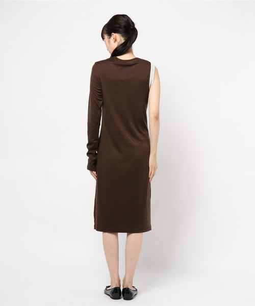 kotohayokozawa(コトハヨコザワ)の「【kotohayokozawa(コトハヨコザワ)】Asymetry dress(ワンピース・レディース・ブラック/ブラウン・FREE)」の3枚目の写真