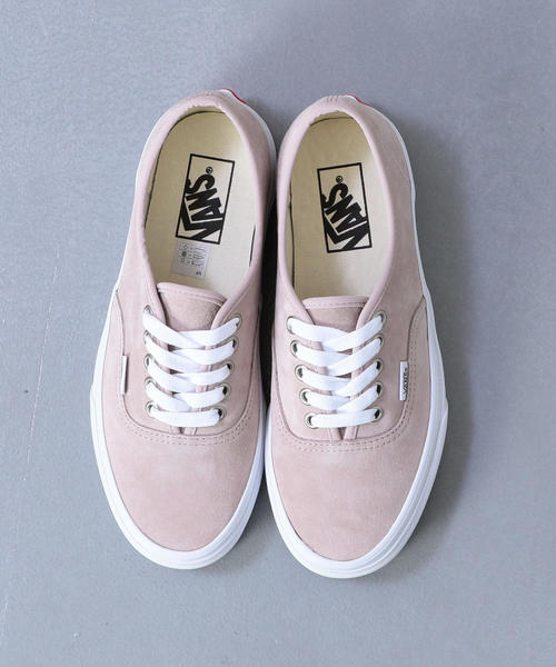 VANS（バンズ）の「＜VANS＞SUEDE AUTHENTIC/スニーカー（スニーカー・レディース・オレンジ系その他/ライトグレー・6h/5h/4h/6/5/7）」の3枚目の写真