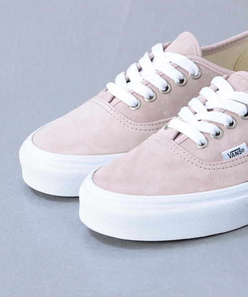 VANS（バンズ）の「＜VANS＞SUEDE AUTHENTIC/スニーカー（スニーカー・レディース・オレンジ系その他/ライトグレー・6h/5h/4h/6/5/7）」の5枚目の写真
