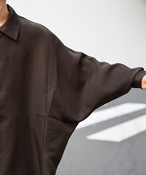 kutir（クティール）の「ドルマンスリーブシャツ（シャツ/ブラウス・メンズ・ブラック/ダークブラウン・MEDIUM/LARGE）」の10枚目の写真