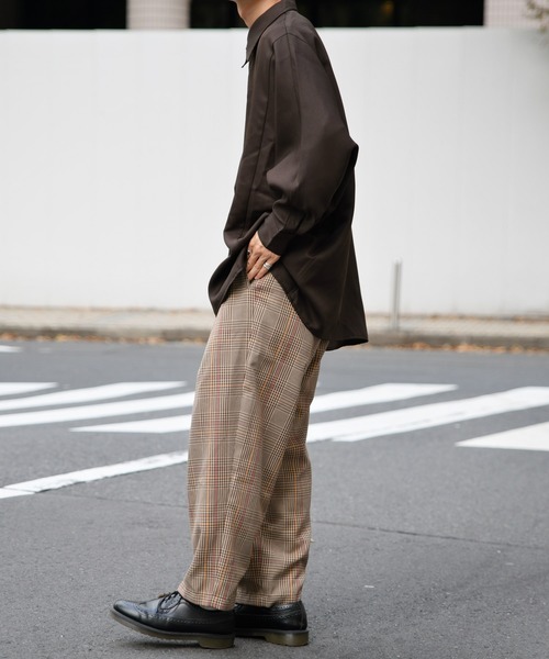 kutir（クティール）の「ドルマンスリーブシャツ（シャツ/ブラウス・メンズ・ブラック/ダークブラウン・MEDIUM/LARGE）」の6枚目の写真