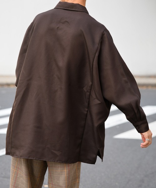 kutir（クティール）の「ドルマンスリーブシャツ（シャツ/ブラウス・メンズ・ブラック/ダークブラウン・MEDIUM/LARGE）」の9枚目の写真