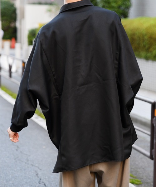 kutir（クティール）の「ドルマンスリーブシャツ（シャツ/ブラウス・メンズ・ブラック/ダークブラウン・MEDIUM/LARGE）」の17枚目の写真