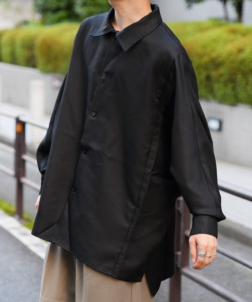 kutir（クティール）の「ドルマンスリーブシャツ（シャツ/ブラウス・メンズ・ブラック/ダークブラウン・MEDIUM/LARGE）」の16枚目の写真