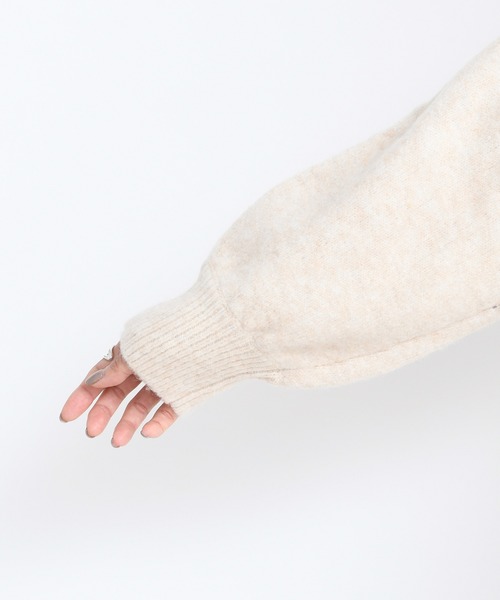 DouDou(ドゥドゥ)の「キャメルストレッチタートルワンピース(ワンピース・レディース・オフホワイト/モカ/ピンク・FREE)」の5枚目の写真