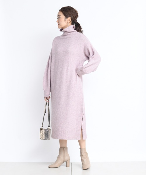 DouDou(ドゥドゥ)の「キャメルストレッチタートルワンピース(ワンピース・レディース・オフホワイト/モカ/ピンク・FREE)」の22枚目の写真