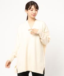 AMERICAN HOLIC | 太Vネックニットプルオーバー(ニット/セーター)