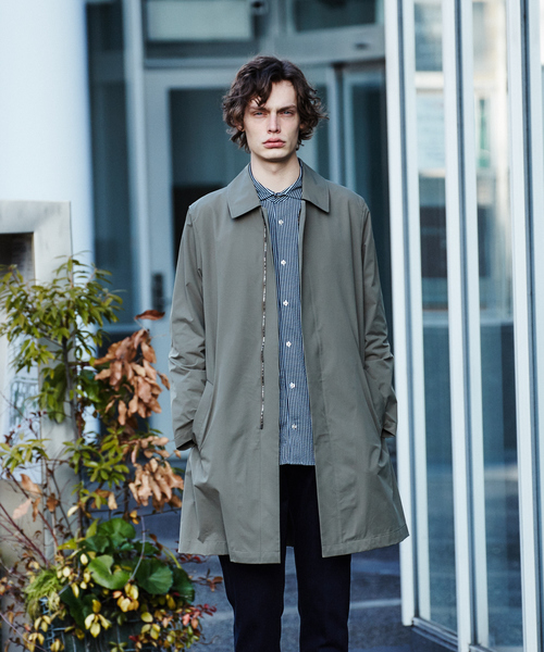 RECENCY OF MINE(リーセンシー オブ マイン)の「【Recency of Mine】FLEX Primeflex耐久撥水ストレッチコート(ステンカラーコート・メンズ・ダークネイビー/カーキ・48/50/44/46)」の1枚目の写真