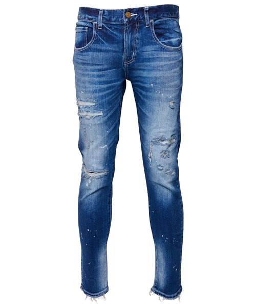 #Re:room(リルーム)の「ヴィンテージリメイクスキニーデニム(デニムパンツ・メンズ・ブラック/ブルー・SMALL/MEDIUM/LARGE)」の5枚目の写真