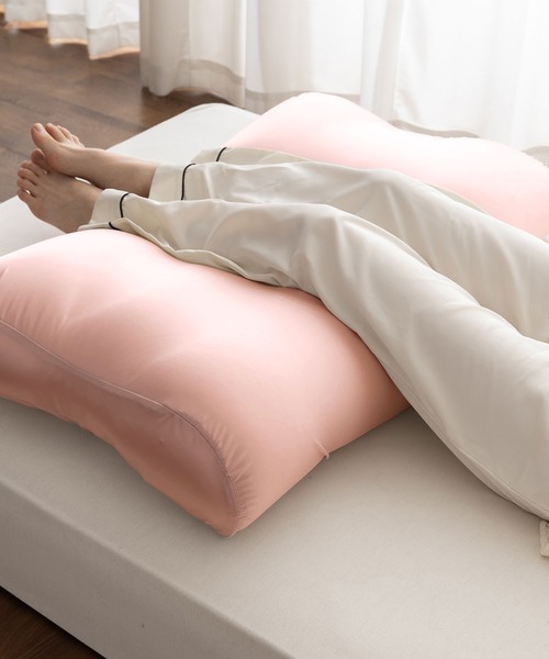 EMOOR（エムール）の「あしまくら マシュマロフットピロー【至福の睡眠】（クッション/クッションカバー・レディース・ベージュ/ブラウン/グレー/ブルー/グレイッシュベージュ/ライトブルー/ターコイズブルー/ライトグレー/シルバー/ピンク・FREE）」の9枚目の写真