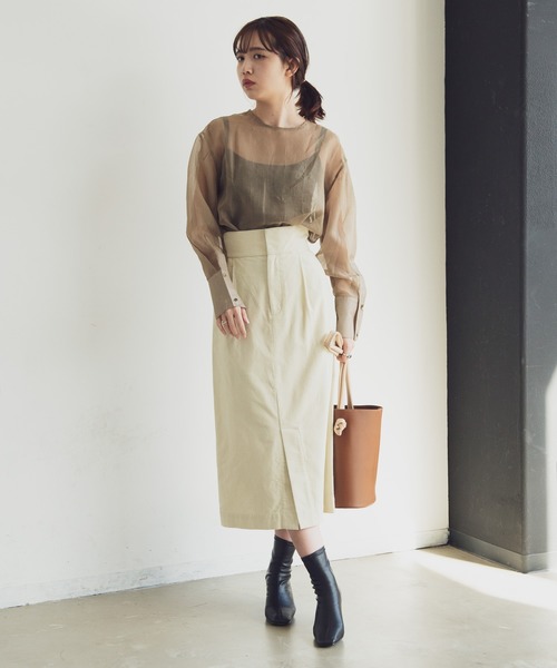 Aunt Marie's(アントマリーズ)の「AUNT MARIE'S 細コーデュロイスカート(スカート・レディース・ライトブルー/グレー/ナチュラル/ライトパープル・FREE)」の10枚目の写真
