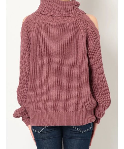 GYDA（ジェイダ）の「ケーブルショルダーニットトップス（ニット/セーター・レディース・ブラック/ベージュ/ピンク/アイボリー・FREE）」の16枚目の写真