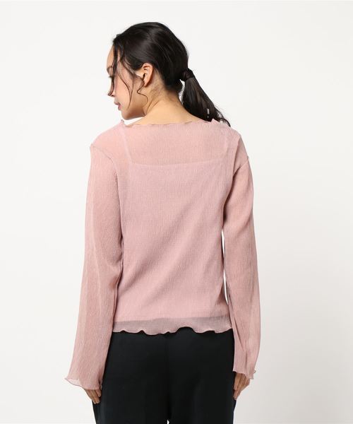 archives（アルシーヴ）の「シアー楊柳プルオーバー（Tシャツ/カットソー・レディース・ブルー/ピンク/ベージュ/グリーン系その他・MEDIUM）」の5枚目の写真