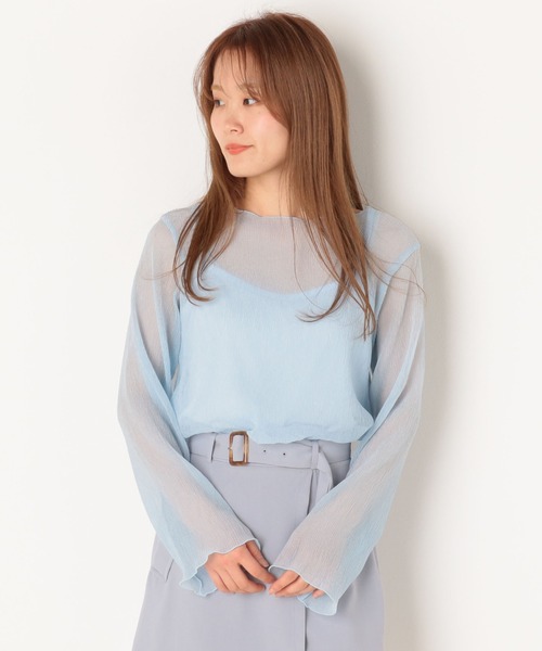 archives（アルシーヴ）の「シアー楊柳プルオーバー（Tシャツ/カットソー・レディース・ブルー/ピンク/ベージュ/グリーン系その他・MEDIUM）」の17枚目の写真