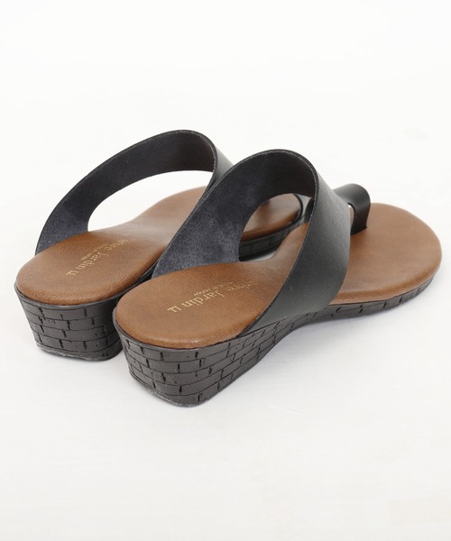 Fashion Letter（ファッションレター）の「日本製アシンメトリートングサンダル（サンダル・レディース・ブラック/シルバー/パイソン・LL/S/M/L）」の16枚目の写真