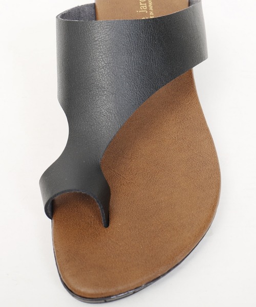 Fashion Letter（ファッションレター）の「日本製アシンメトリートングサンダル（サンダル・レディース・ブラック/シルバー/パイソン・LL/S/M/L）」の14枚目の写真