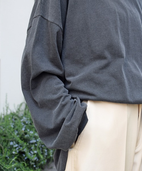 Marient（マリエント）の「ヴィンテージオーバーロンTシャツ（Tシャツ/カットソー・レディース・チャコール/ホワイト・FREE）」の7枚目の写真