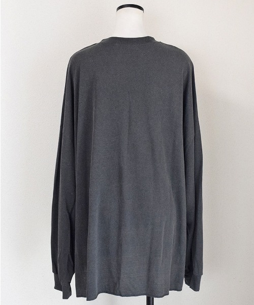 Marient（マリエント）の「ヴィンテージオーバーロンTシャツ（Tシャツ/カットソー・レディース・チャコール/ホワイト・FREE）」の5枚目の写真