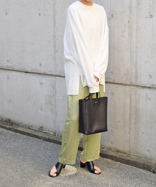 Marient（マリエント）の「ヴィンテージオーバーロンTシャツ（Tシャツ/カットソー・レディース・チャコール/ホワイト・FREE）」の18枚目の写真