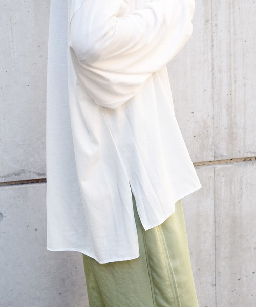 Marient（マリエント）の「ヴィンテージオーバーロンTシャツ（Tシャツ/カットソー・レディース・チャコール/ホワイト・FREE）」の9枚目の写真