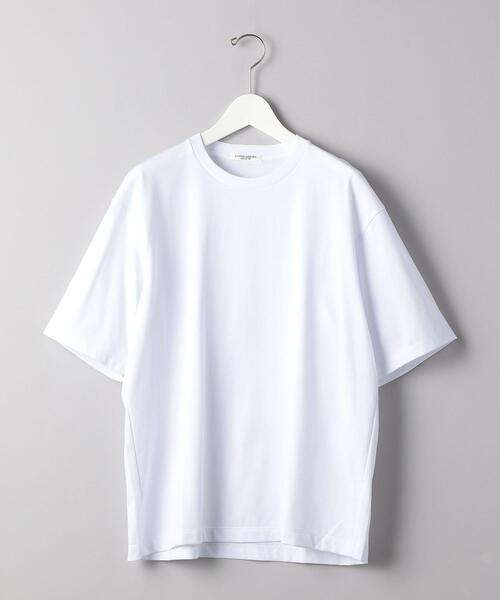 UNITED ARROWS（ユナイテッドアローズ）の「＜UNITED ARROWS＞ ハイカウント コットン Tシャツ（Tシャツ/カットソー・メンズ・ホワイト/ピンク/ライム/ブラック/クリーム/ライラック・LARGE/SMALL/X-LARGE/MEDIUM）」の2枚目の写真