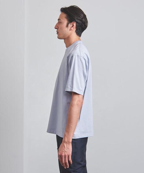 UNITED ARROWS（ユナイテッドアローズ）の「＜UNITED ARROWS＞ ハイカウント コットン Tシャツ（Tシャツ/カットソー・メンズ・ホワイト/ピンク/ライム/ブラック/クリーム/ライラック・LARGE/SMALL/X-LARGE/MEDIUM）」の20枚目の写真
